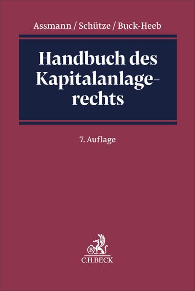 Handbuch des Kapitalanlagerechts