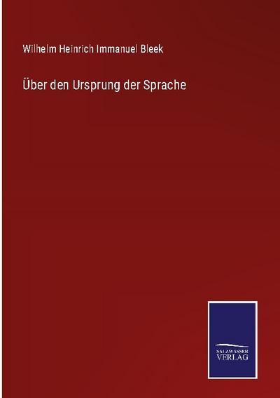 Über den Ursprung der Sprache