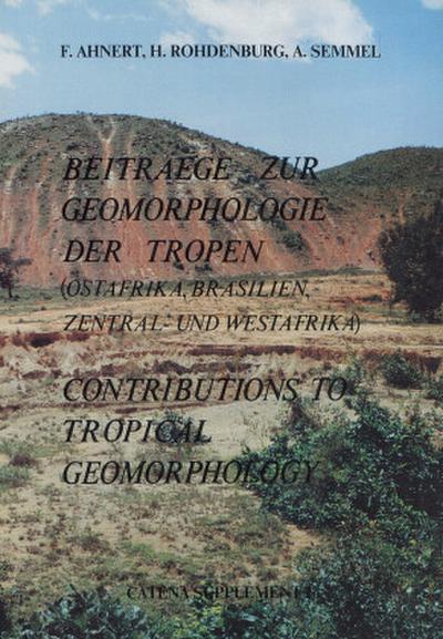 Beiträge zur Geomorphologie der Tropen