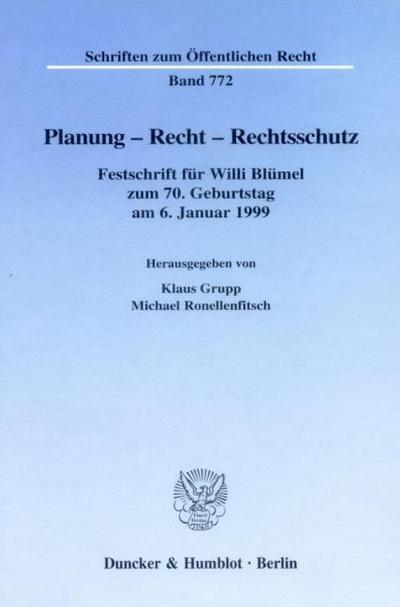 Planung - Recht - Rechtsschutz.