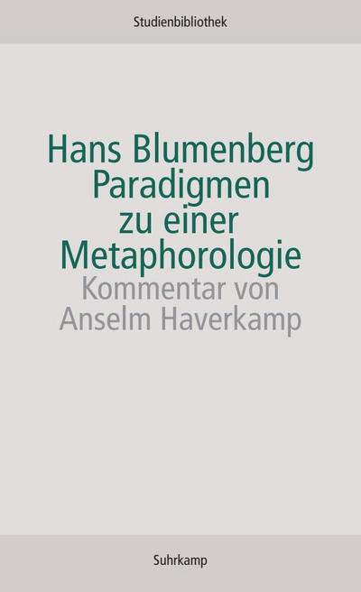 Paradigmen zu einer Metaphorologie