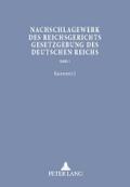 Nachschlagewerk des Reichsgerichts - Gesetzgebung 