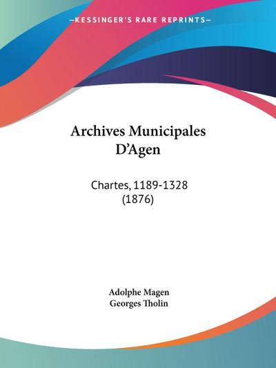 Archives Municipales D’Agen