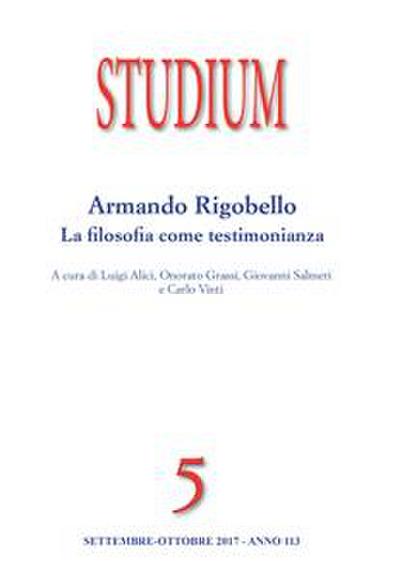 Studium - Armando Rigobello: la filosofia come testimonianza