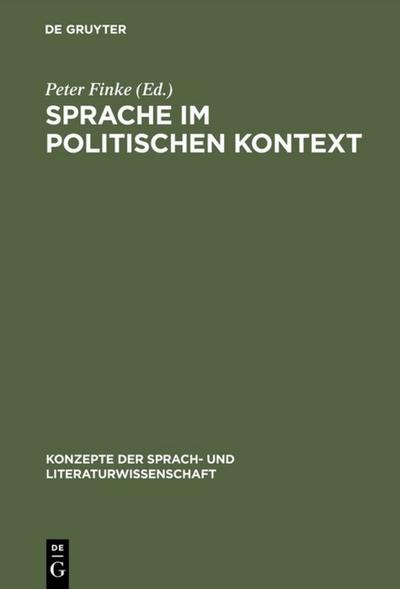 Sprache im politischen Kontext