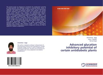 Advanced glycation inhibitory potential of certain antidiabetic plants