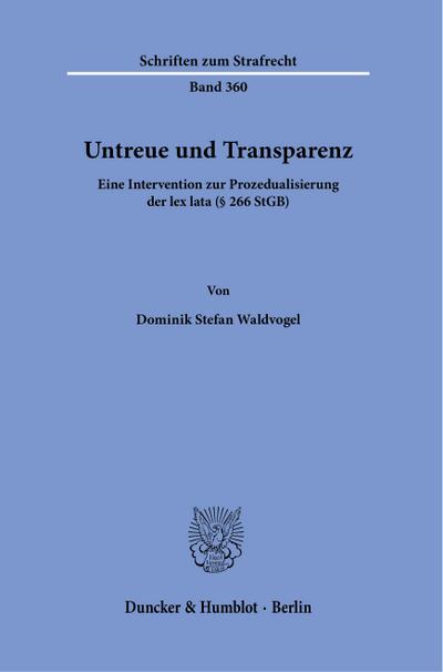 Untreue und Transparenz.