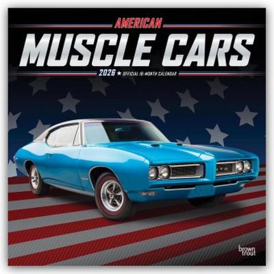 American Muscle Cars - Muskel-Autos 2026 - 16-Monatskalender
