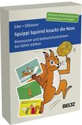 Squippi Squirrel knackt die Nuss