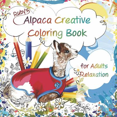 Ruby’s Alpaca Creative Coloring Book for Adults Relaxation