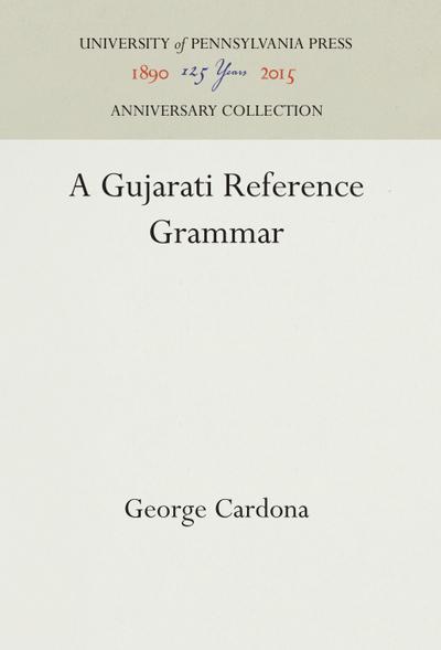 A Gujarati Reference Grammar