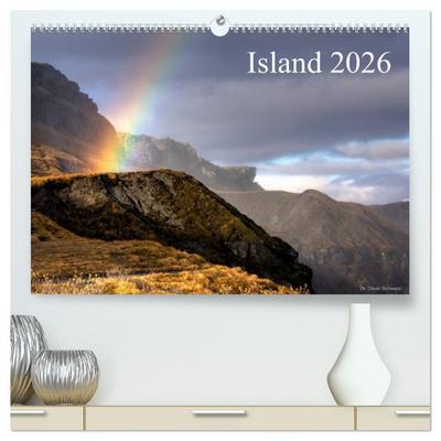 Island 2026 (hochwertiger Premium Wandkalender 2026 DIN A2 quer), Kunstdruck in Hochglanz