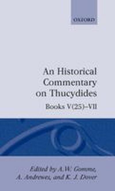 A Historical Commentary on Thucydides
