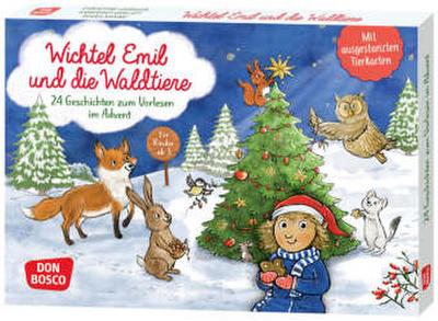 Wichtel Emil und die Waldtiere. 24 Geschichten zum Vorlesen im Advent. Für Kinder von 3 bis 6