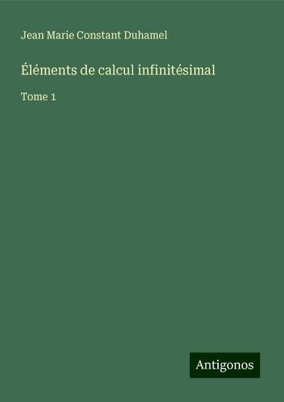 Éléments de calcul infinitésimal