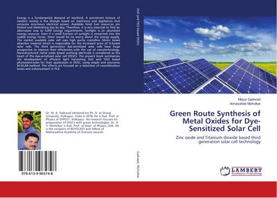Green Route Synthesis of Metal Oxides for Dye-Sensitized Solar Cell
