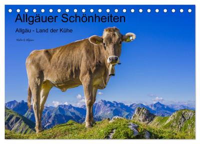 Allgäuer Schönheiten Allgäu - Land der Kühe (Tischkalender 2026 DIN A5 quer), CALVENDO Monatskalender