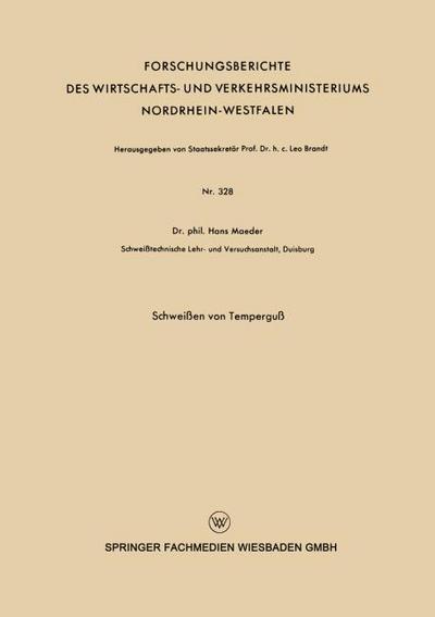 Schweißen von Temperguß