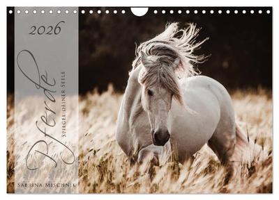 Pferde - Spiegel deiner Seele (Wandkalender 2026 DIN A4 quer), CALVENDO Monatskalender