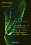 Vorträge des XXXVII. Namenkundlichen Symposiums in