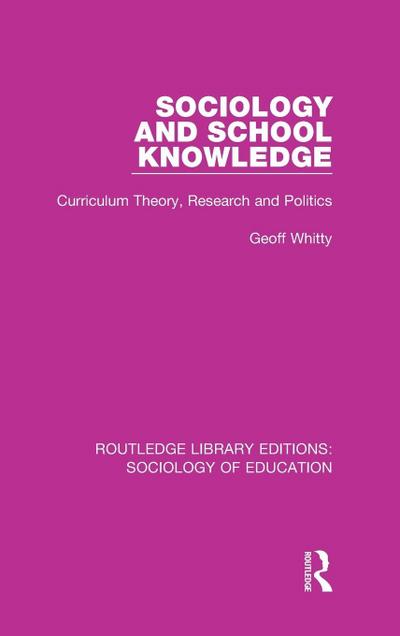 Sociology and School Knowledge