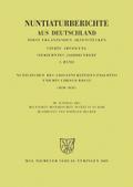 Nuntiaturberichte aus Deutschland nebst ergänzende