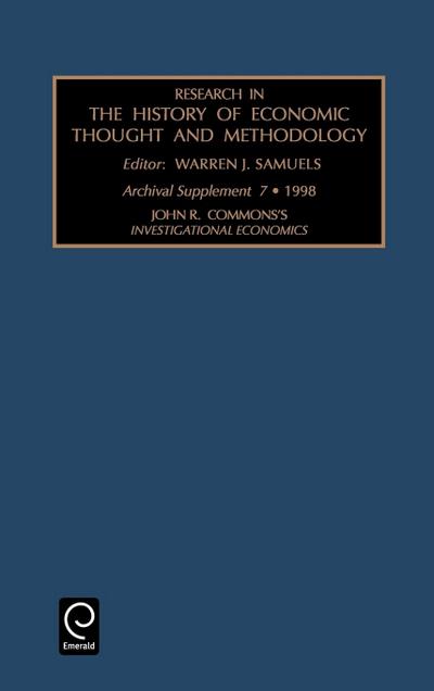 Research in the History of Economic Thought and Methodology - John Rogers Commons