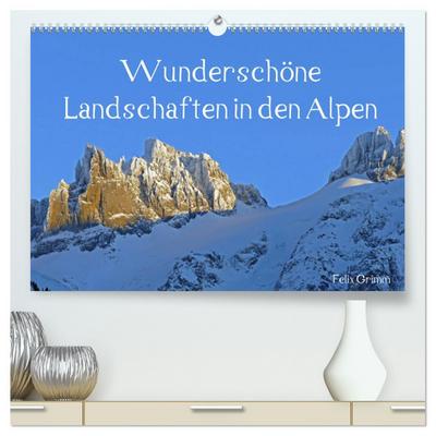Wunderschöne Landschaften in den Alpen (hochwertiger Premium Wandkalender 2026 DIN A2 quer), Kunstdruck in Hochglanz