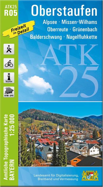 ATK25-R05 Oberstaufen (Amtliche Topographische Karte 1:25000)