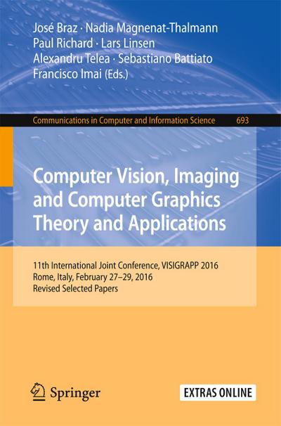 Computer Vision, Imaging and Computer Graphics Theory and Applications