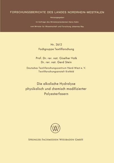 Die alkalische Hydrolyse physikalisch und chemisch modifizierter Polyesterfasern