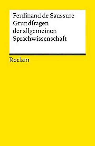 Grundfragen der allgemeinen Sprachwissenschaft