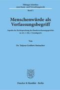 Menschenwürde als Verfassungsbegriff.