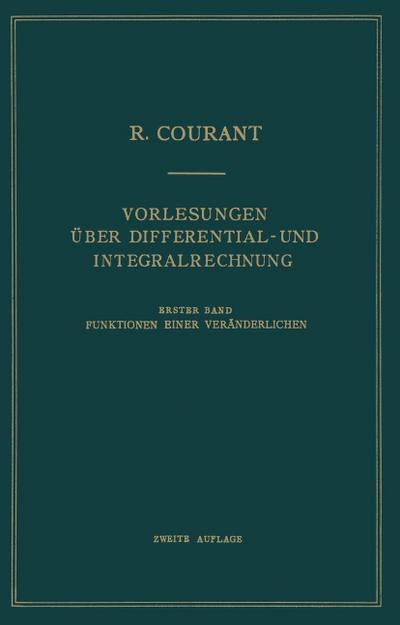 Vorlesungen Über Differential- und Integralrechnung
