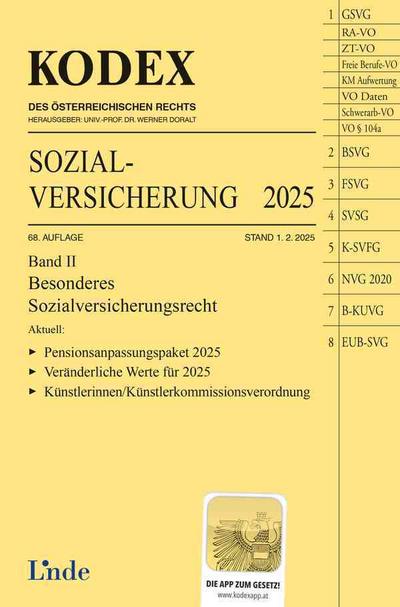 KODEX Sozialversicherung 2/2025