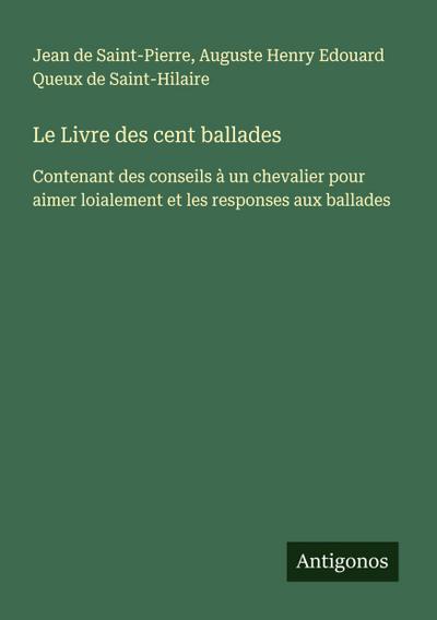 Le Livre des cent ballades