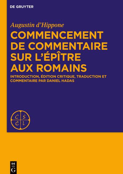 Commencement de commentaire sur l’épître aux Romains