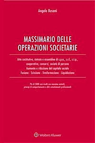 Massimario delle operazioni societarie