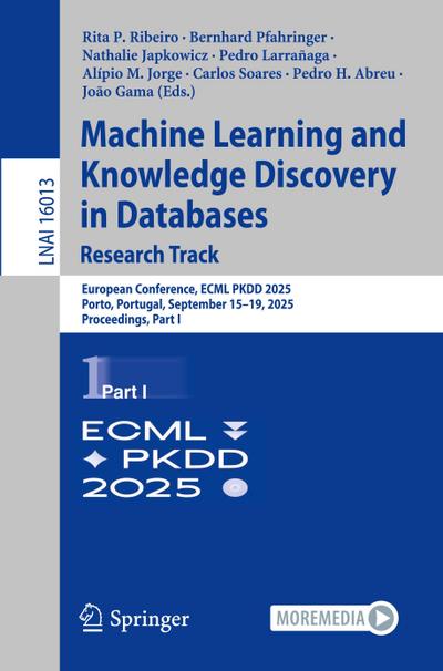 Machine Learning and Knowledge Discovery in Databases. Research Track