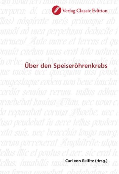 Über den Speiseröhrenkrebs