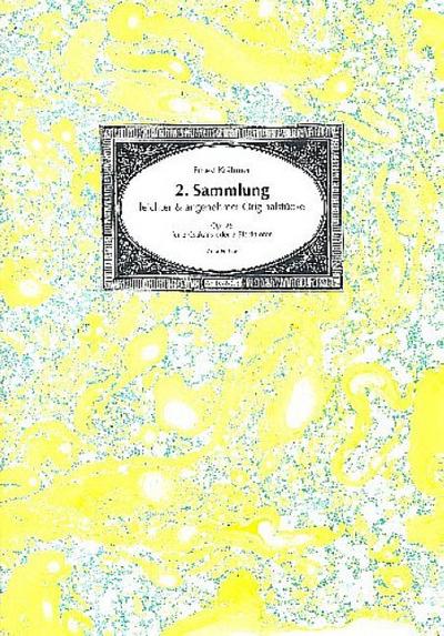 2. Sammlung leichter und angenehmer Originalstücke op.25für 2 Csakane (2 Blockflöten)