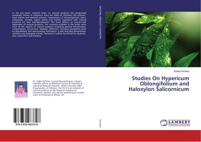 Studies On Hypericum Oblongifolium and Haloxylon Salicornicum