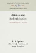 Oriental and Biblical Studies