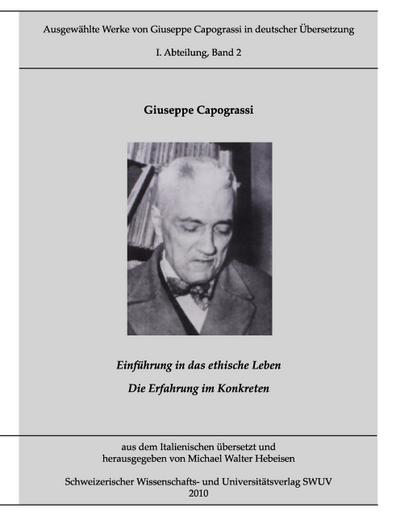 Ausgewählte Werke von Giuseppe Capograssi in deutscher Übersetzung
