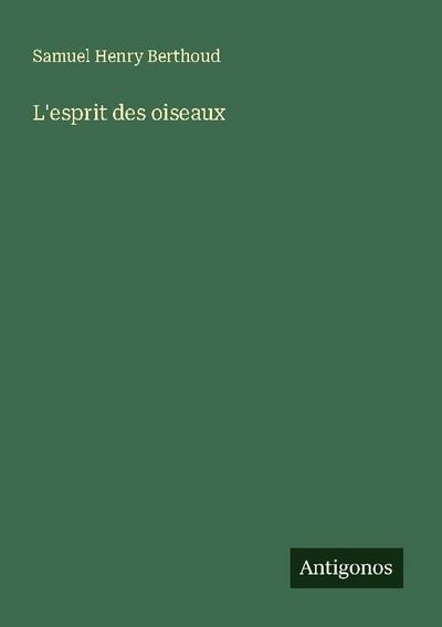 L’esprit des oiseaux