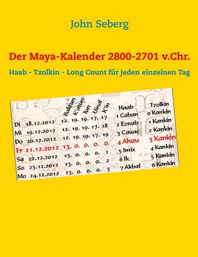 Der Maya-Kalender 2800-2701 v.Chr.