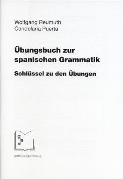 Übungsbuch zur spanischen Grammatik, Schlüssel zu den Übungen
