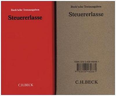 Steuererlasse (ohne Fortsetzungsnotierung). Inkl. 72. Ergänzungslieferung