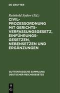Civilprozessordnung mit Gerichtsverfassungsgesetz,