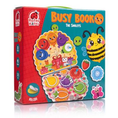 Lernspiel Roter Käfer Busy Book mit Klettverschluss Die Smileys  RK1170-04